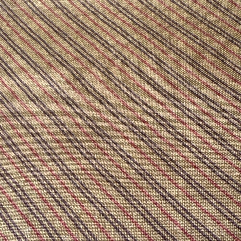 Moda Fabrics Pattern #643 Brown & Red Striped Cotton Fabric 1/4 yard x 44" Quilt